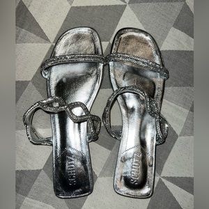 Schutz Metallic Sandals - NWT